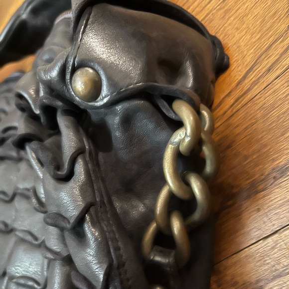 NWT heavy, buttery soft Leather bag ITALY Italian designer boho - Picture 14 of 17